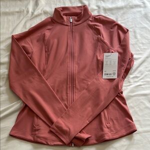 Athleta Salutation Jacket II Full-Zip Jacket in Natural Rose, size M